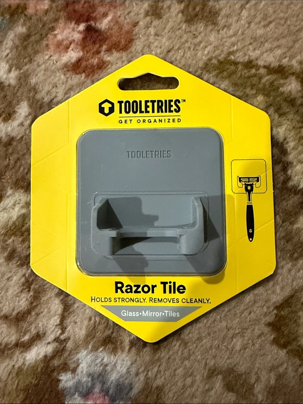 Gray Razor Tile Razor Holder